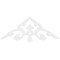 Ekena Millwork Pitch Whitman Architectural Grade PVC Gable Pediment, 36"W x 13 1/2"H x 1"P (9/12) GPP036X014X100WHI - alternate 4
